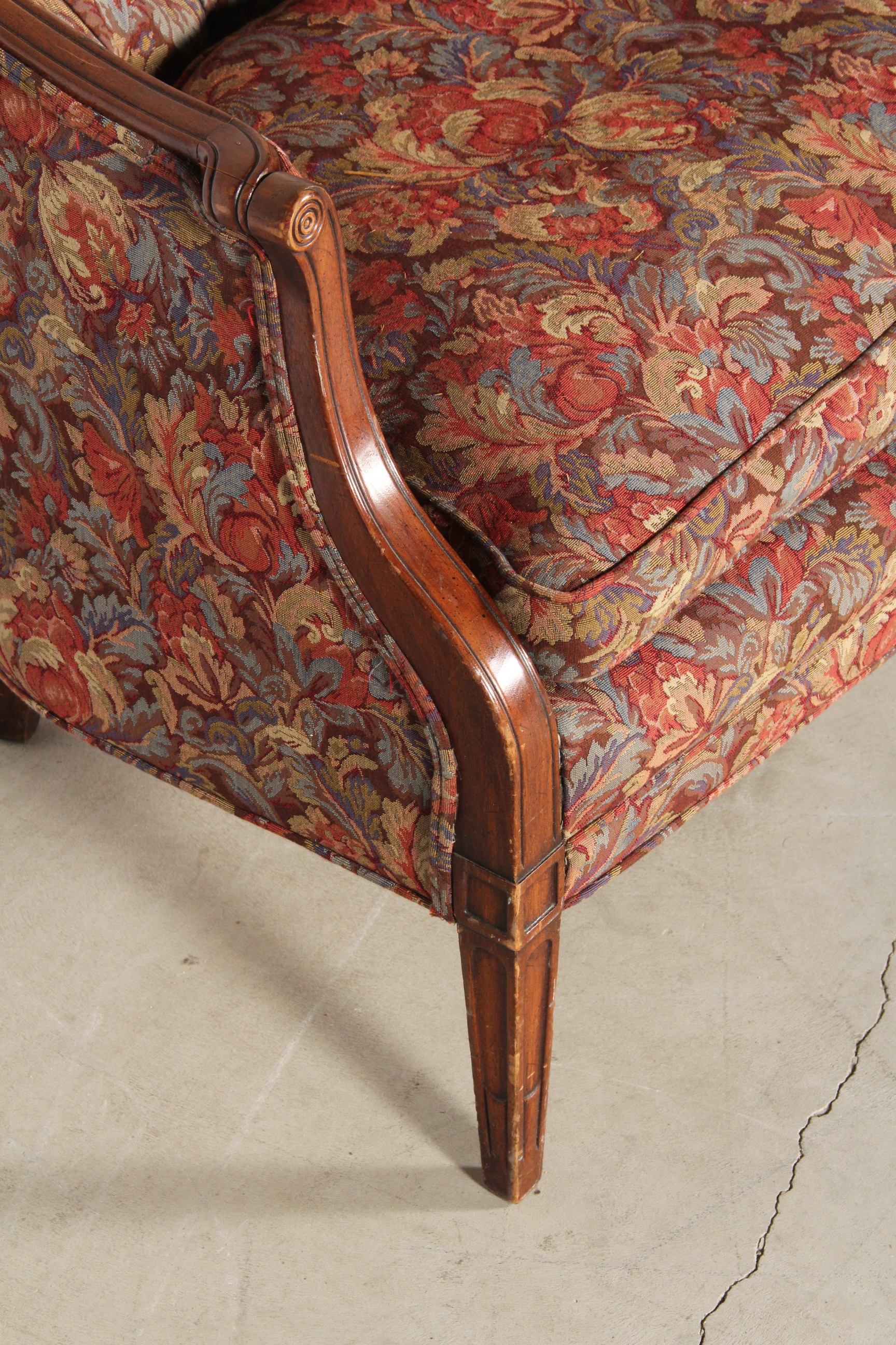 Vintage Button Tufted Settee