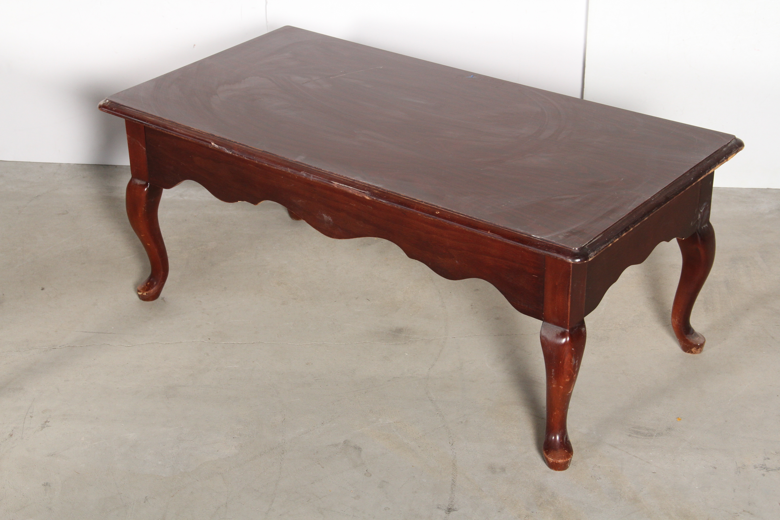 Trio of Wood Veneer Coffee Tables