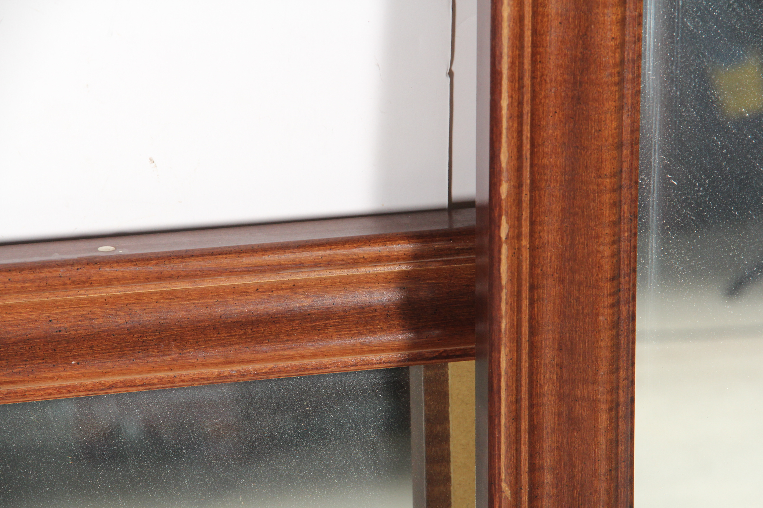 Pair of Contemporary Wood Frame Mirrors