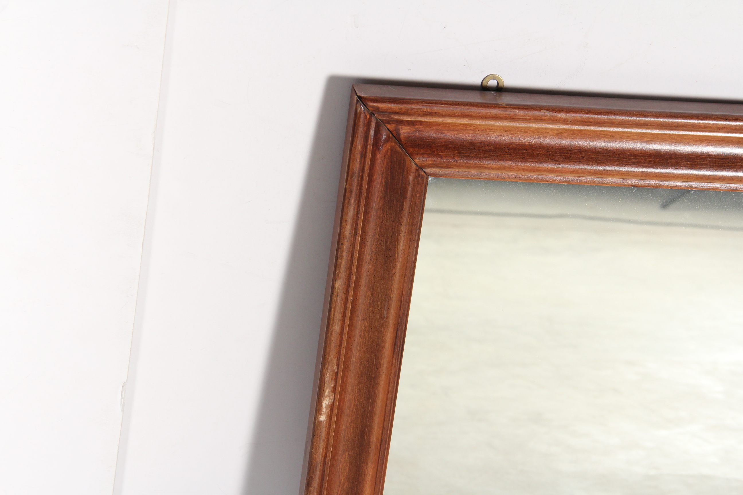 Pair of Contemporary Wood Frame Mirrors
