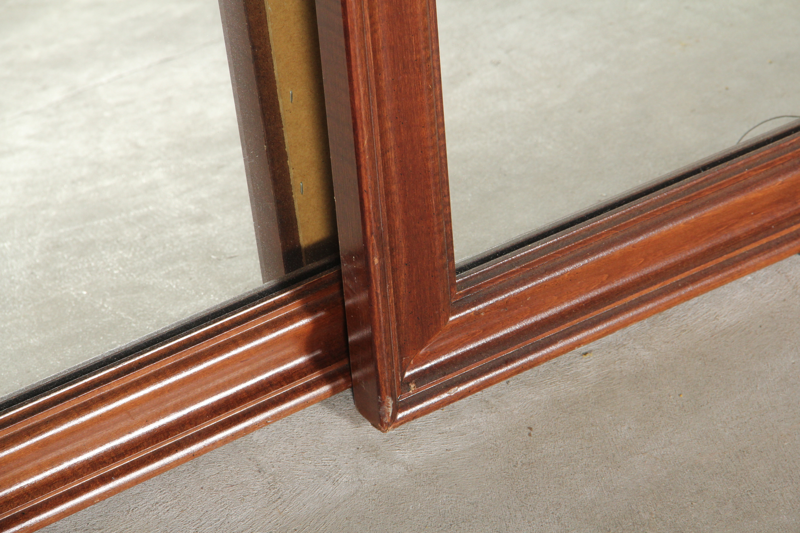 Pair of Contemporary Wood Frame Mirrors