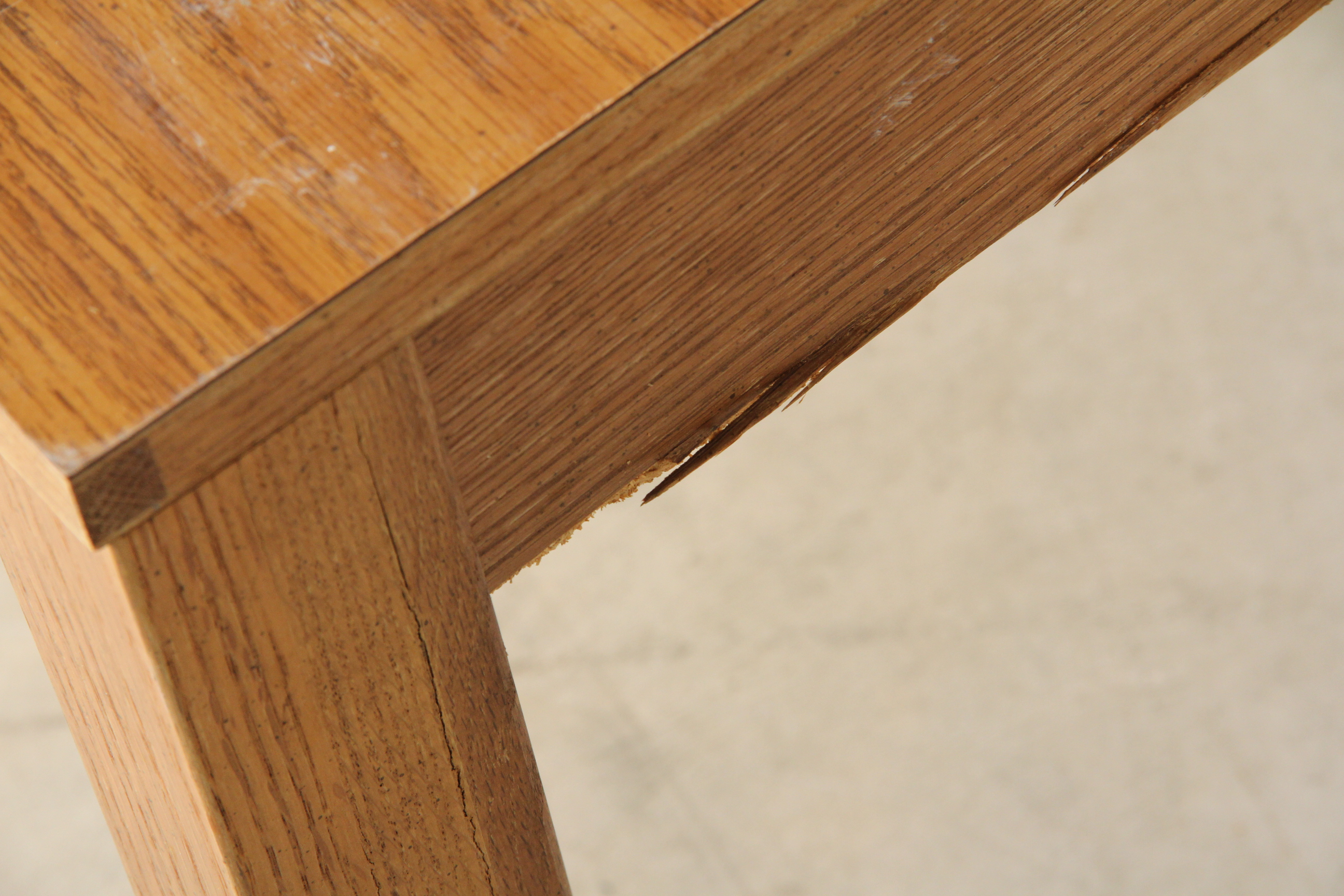 Trio of Wood Veneer Tables