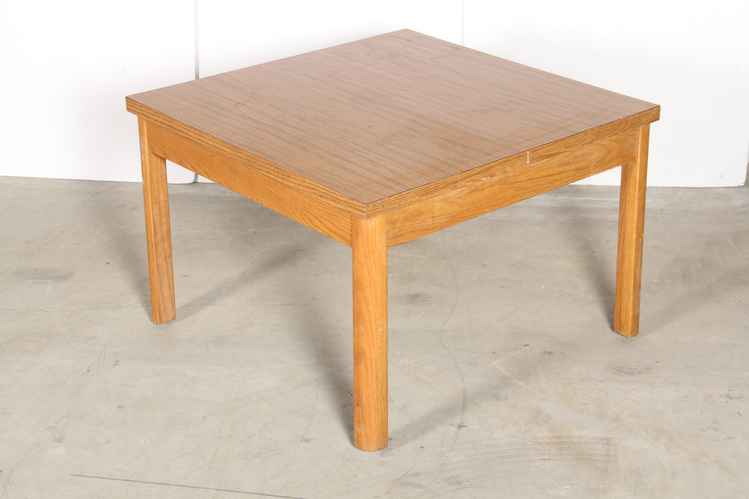 Trio of Wood Veneer Tables