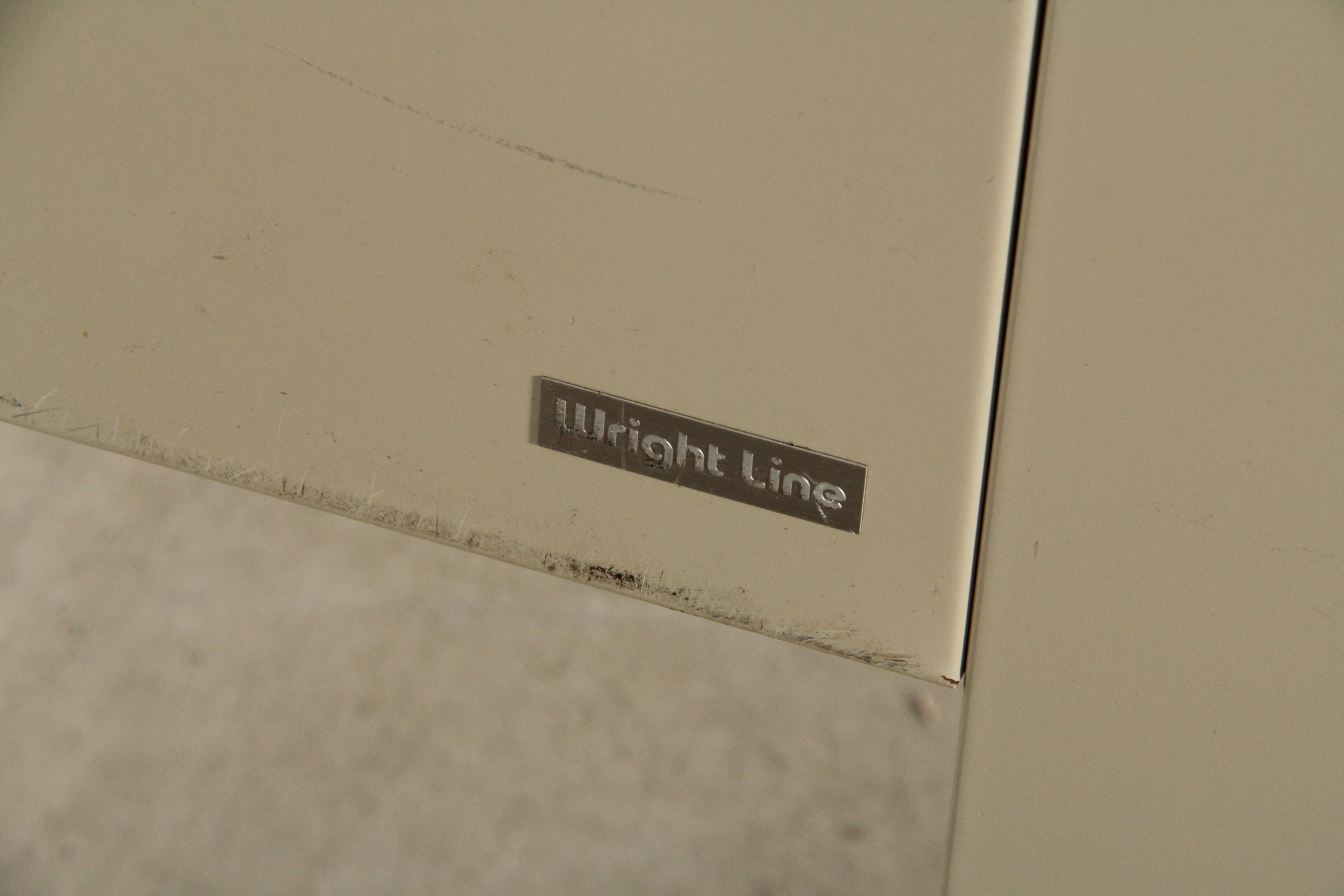 Vintage Metal and Wood Laminate Desk