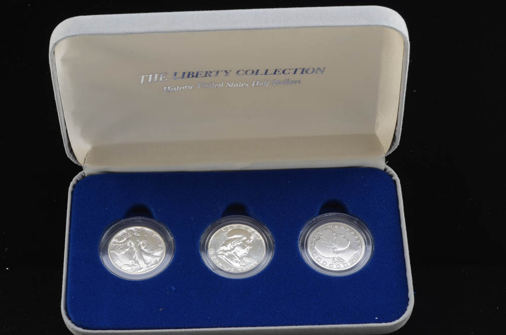 Group of (3) American Silver Half Dollars