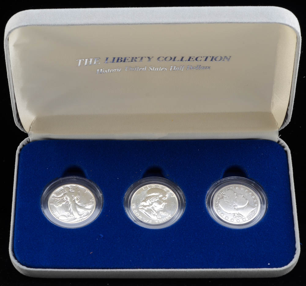 Group of (3) American Silver Half Dollars