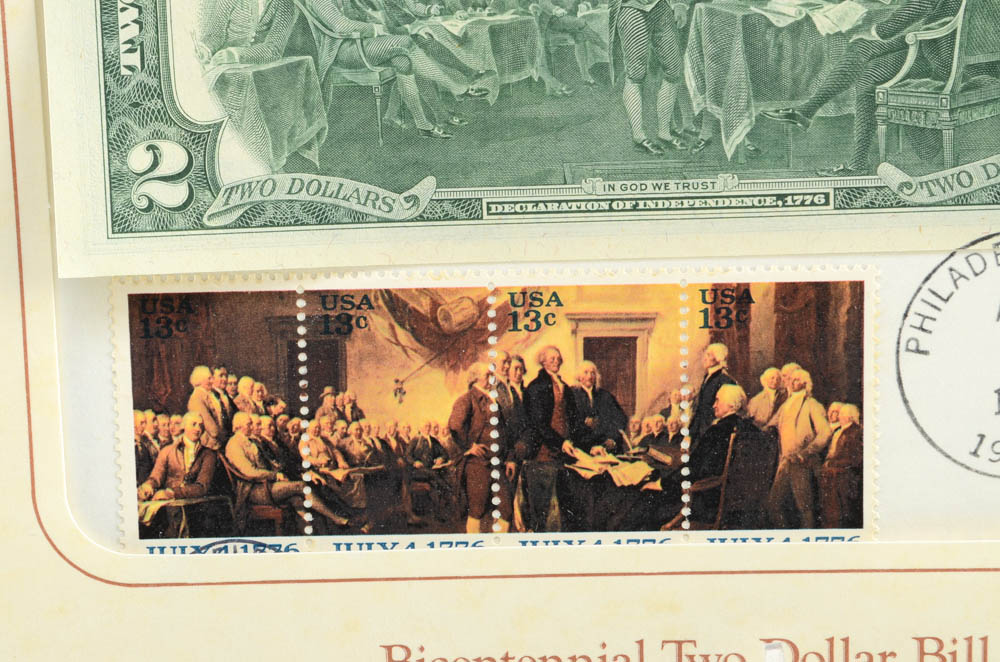 Group of (5) 1976 Bicentennial Two Dollar Bills