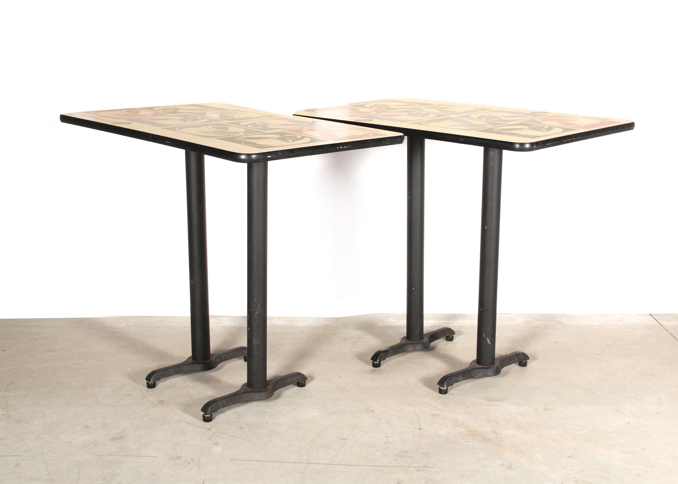 Pair of Rectangular Cafe Tables