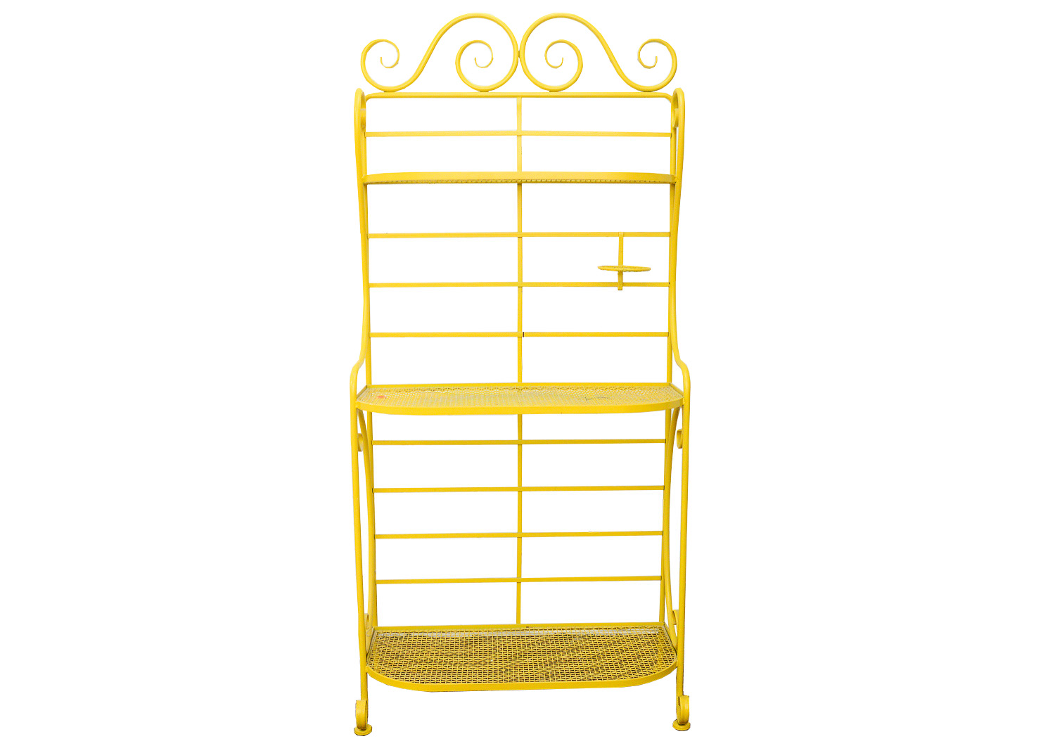 Yellow Metal Bakers Rack