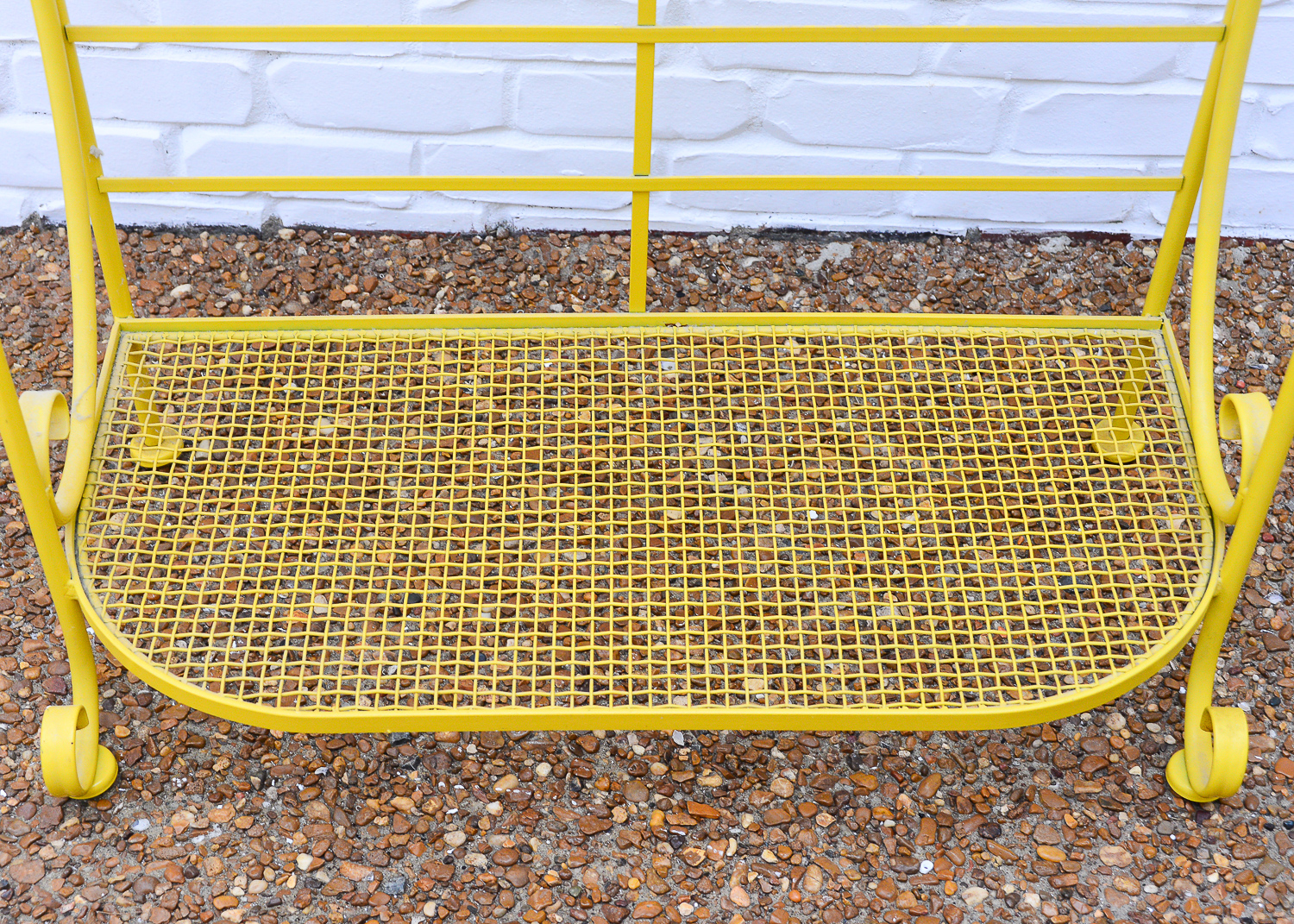 Yellow Metal Bakers Rack