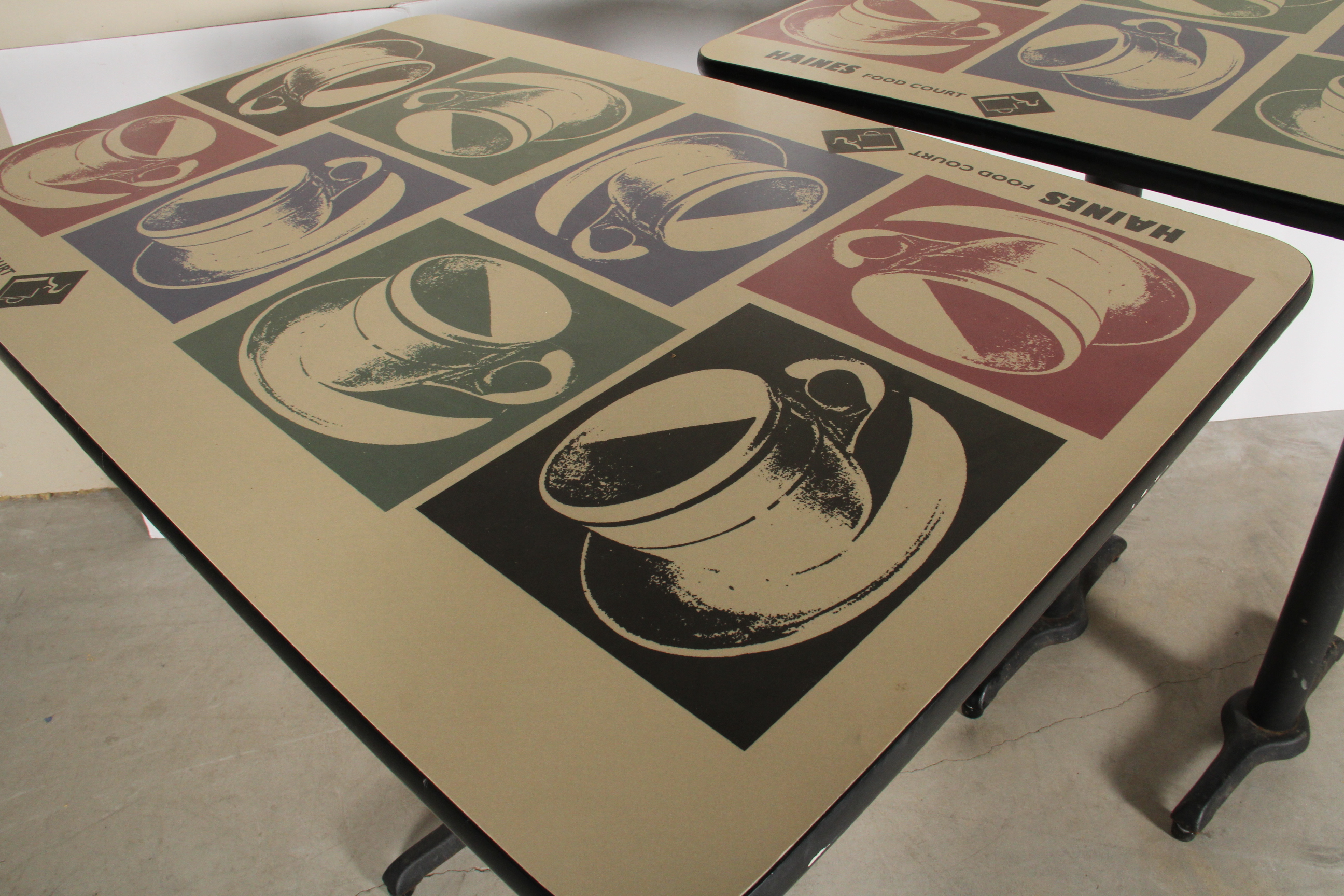 Pair of Rectangular Cafe Tables