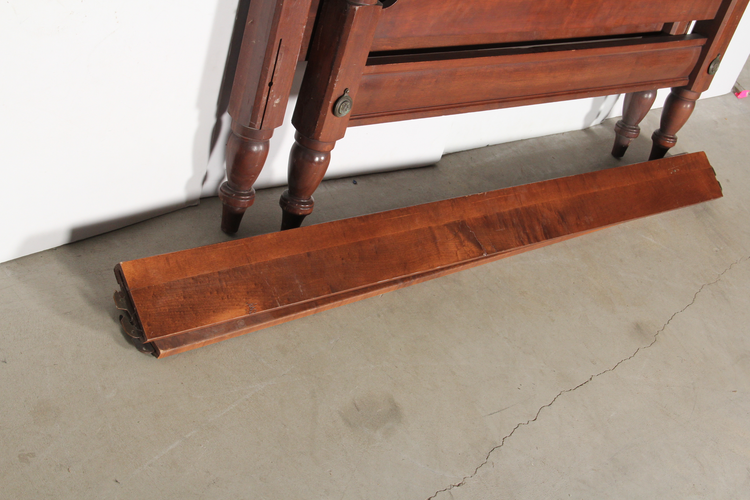 Carved Cherry Full Size Bed Frame