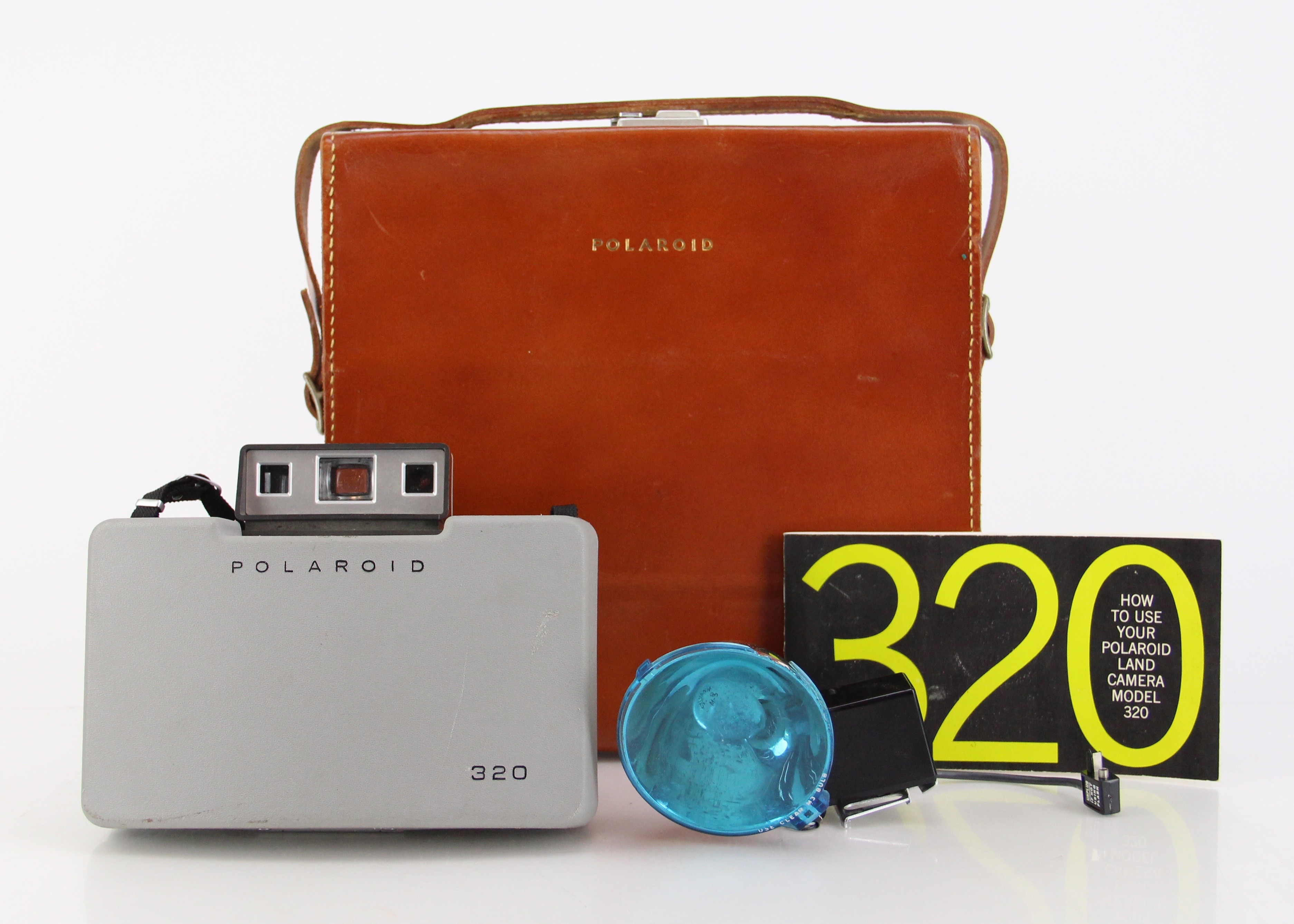 Vintage Polaroid 320 Land Camera and Case