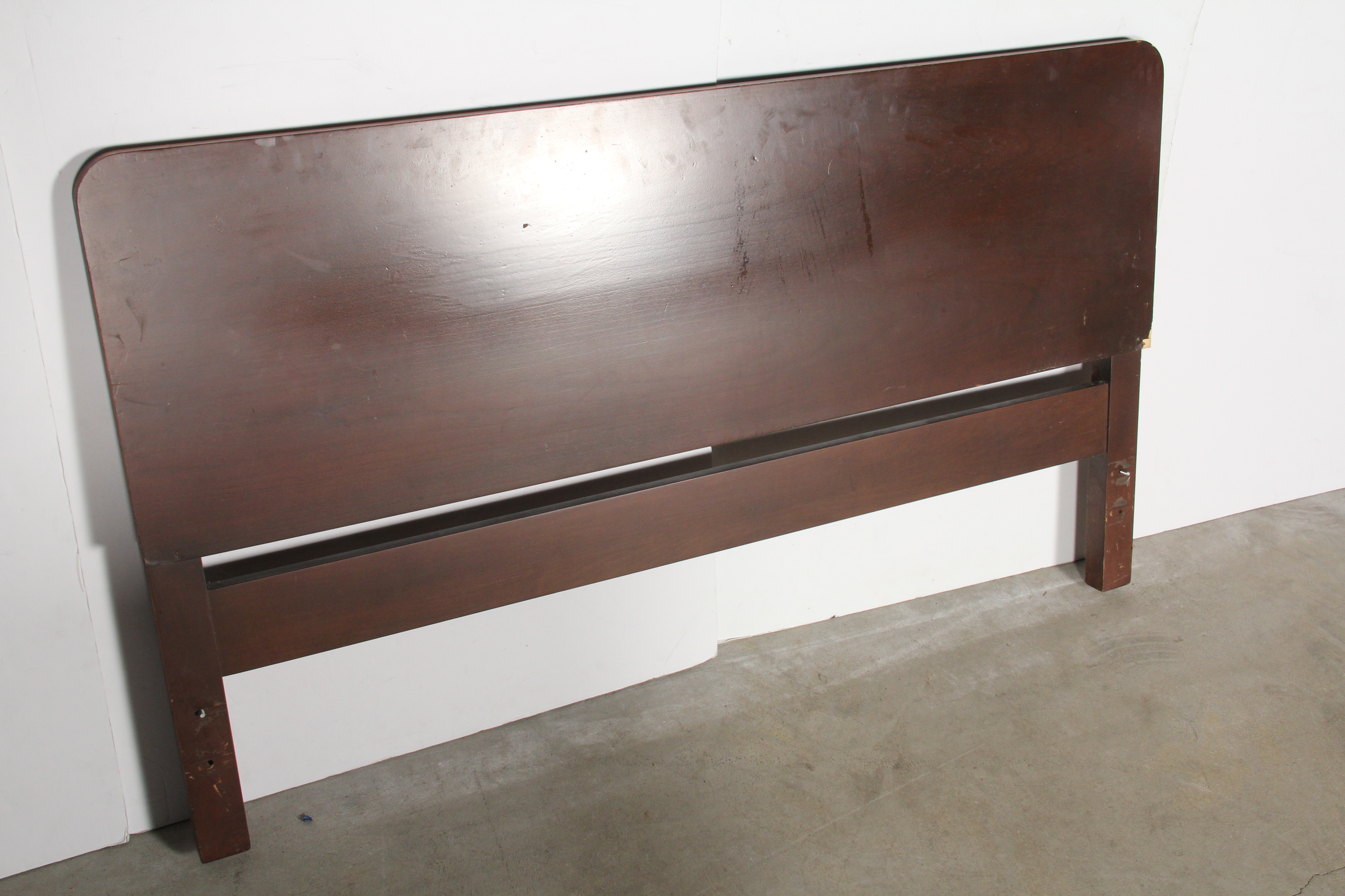Pair of Full Size Walnut Footboards
