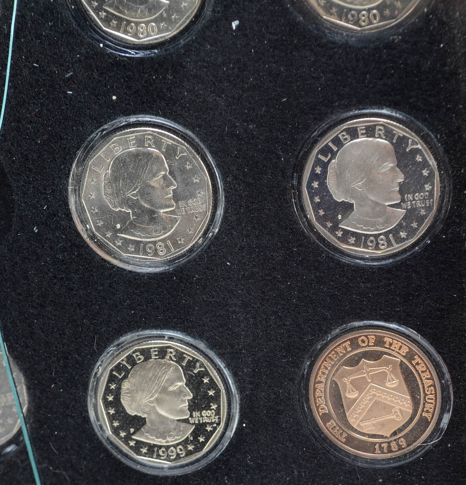 Set of (18) Susan B. Anthony dollars