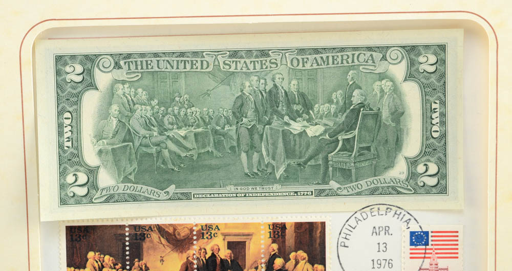 Group of (5) 1976 Bicentennial Two Dollar Bills