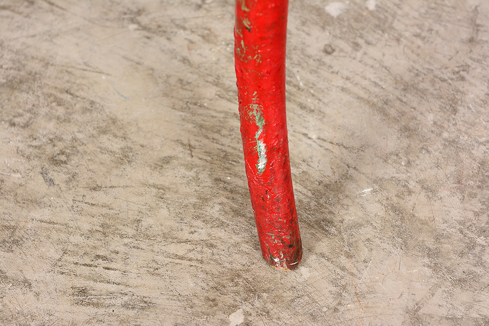 Painted Red Bentwood Chair