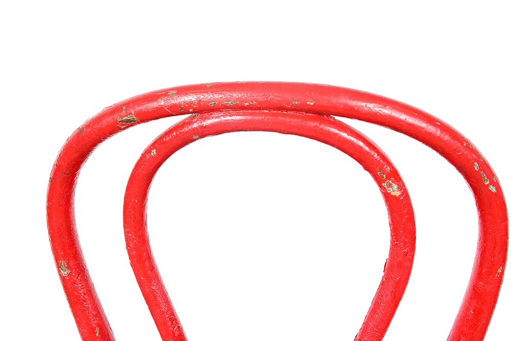 Painted Red Bentwood Chair