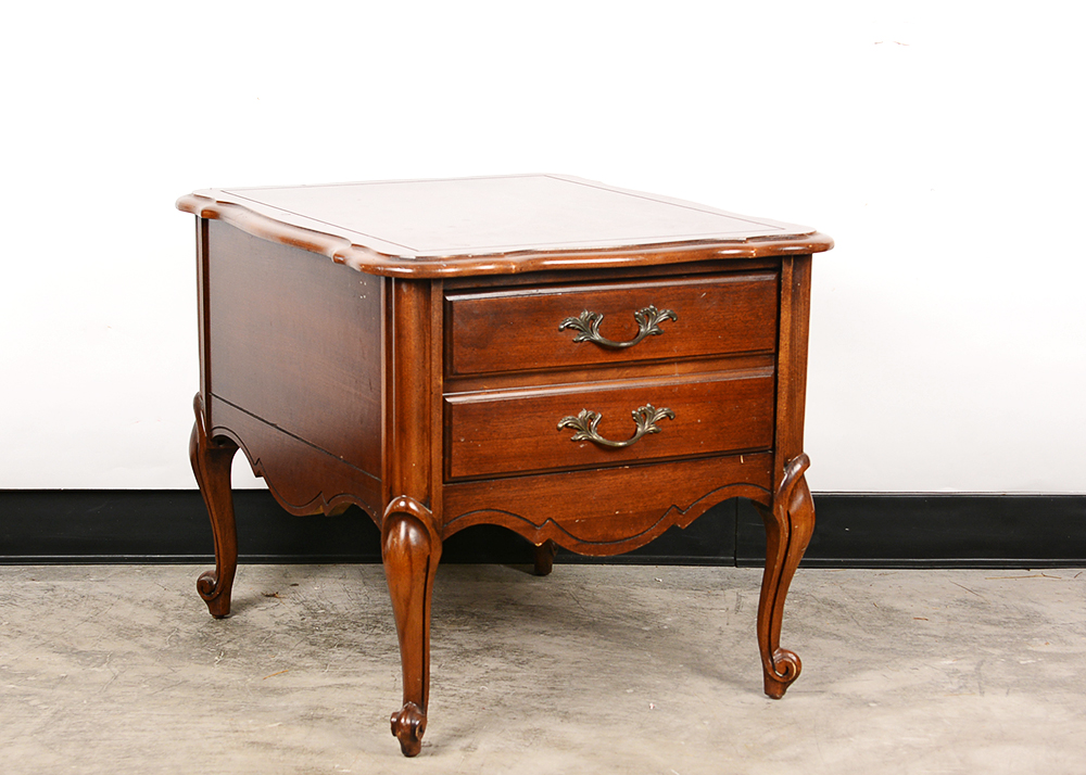 Victorian Style Walnut End Table