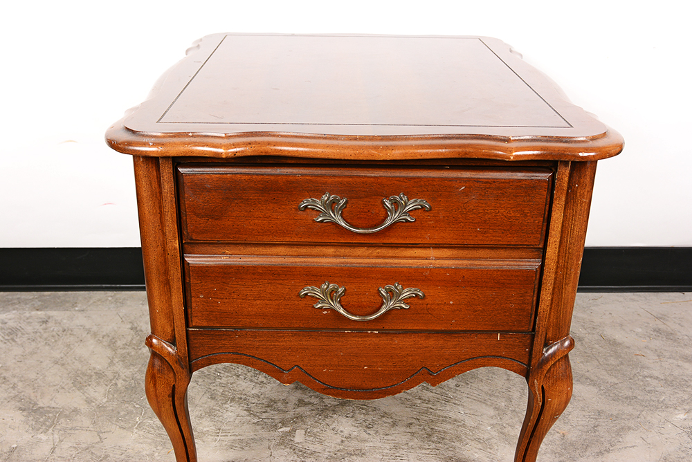 Victorian Style Walnut End Table