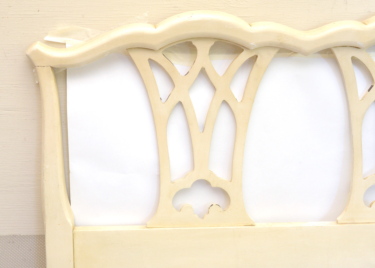 Distressed Wooden Bed Frame