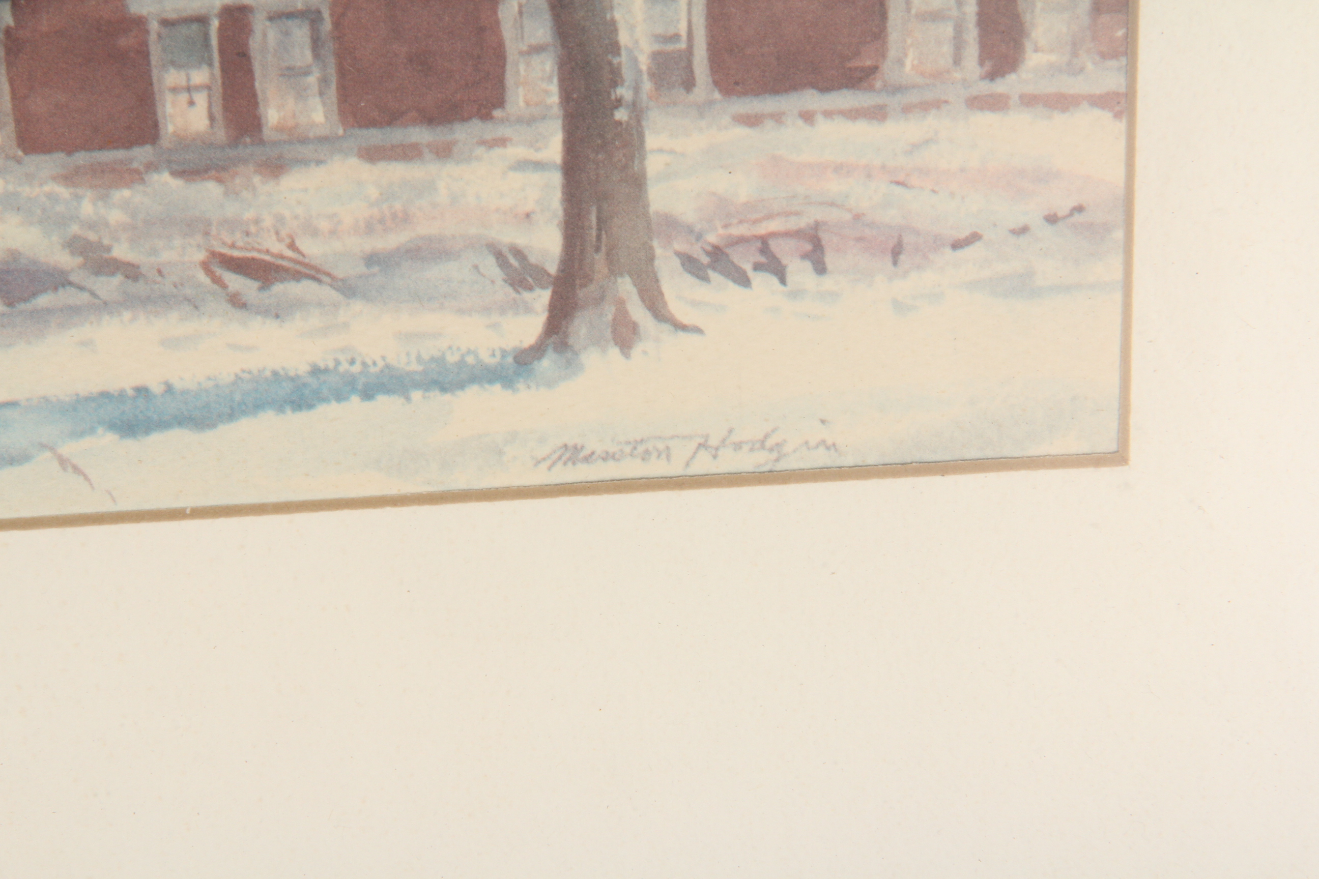 Framed Offset Lithograph of "Old Main"