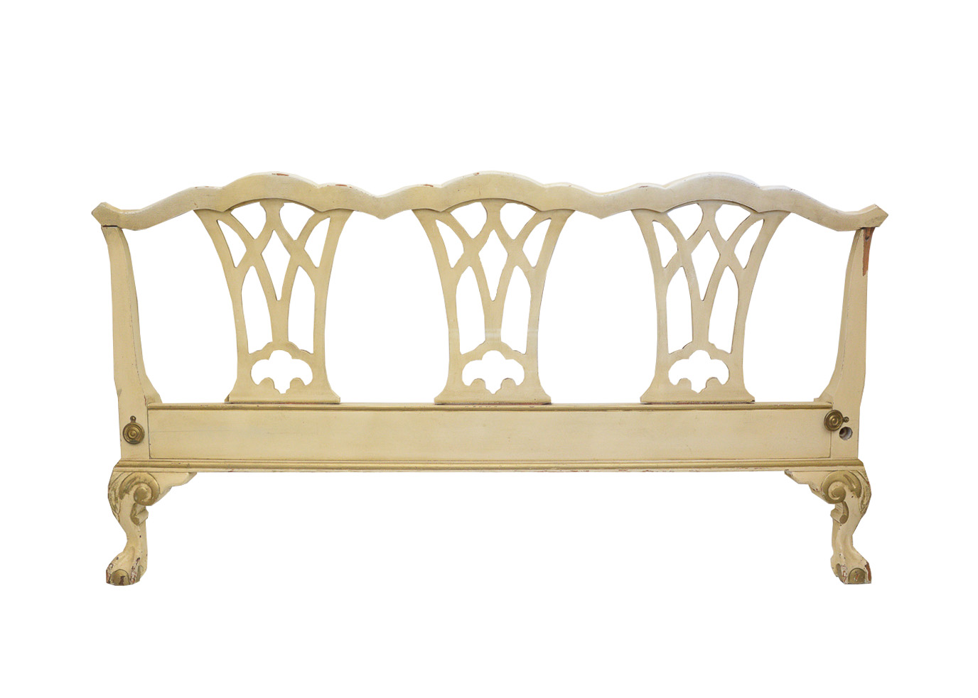 Distressed Wooden Bed Frame