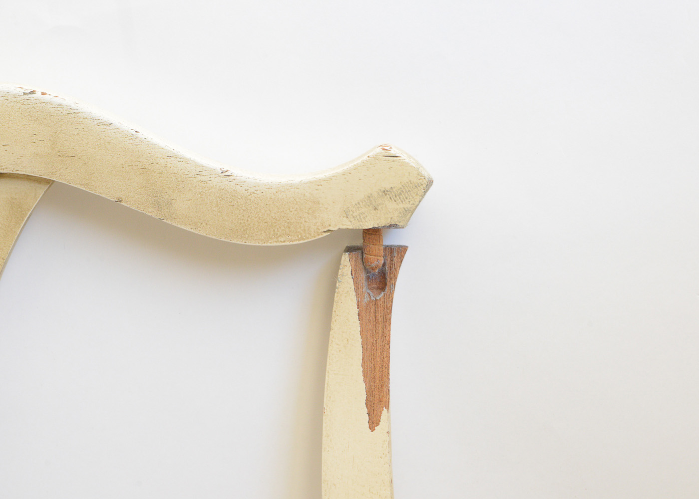 Distressed Wooden Bed Frame