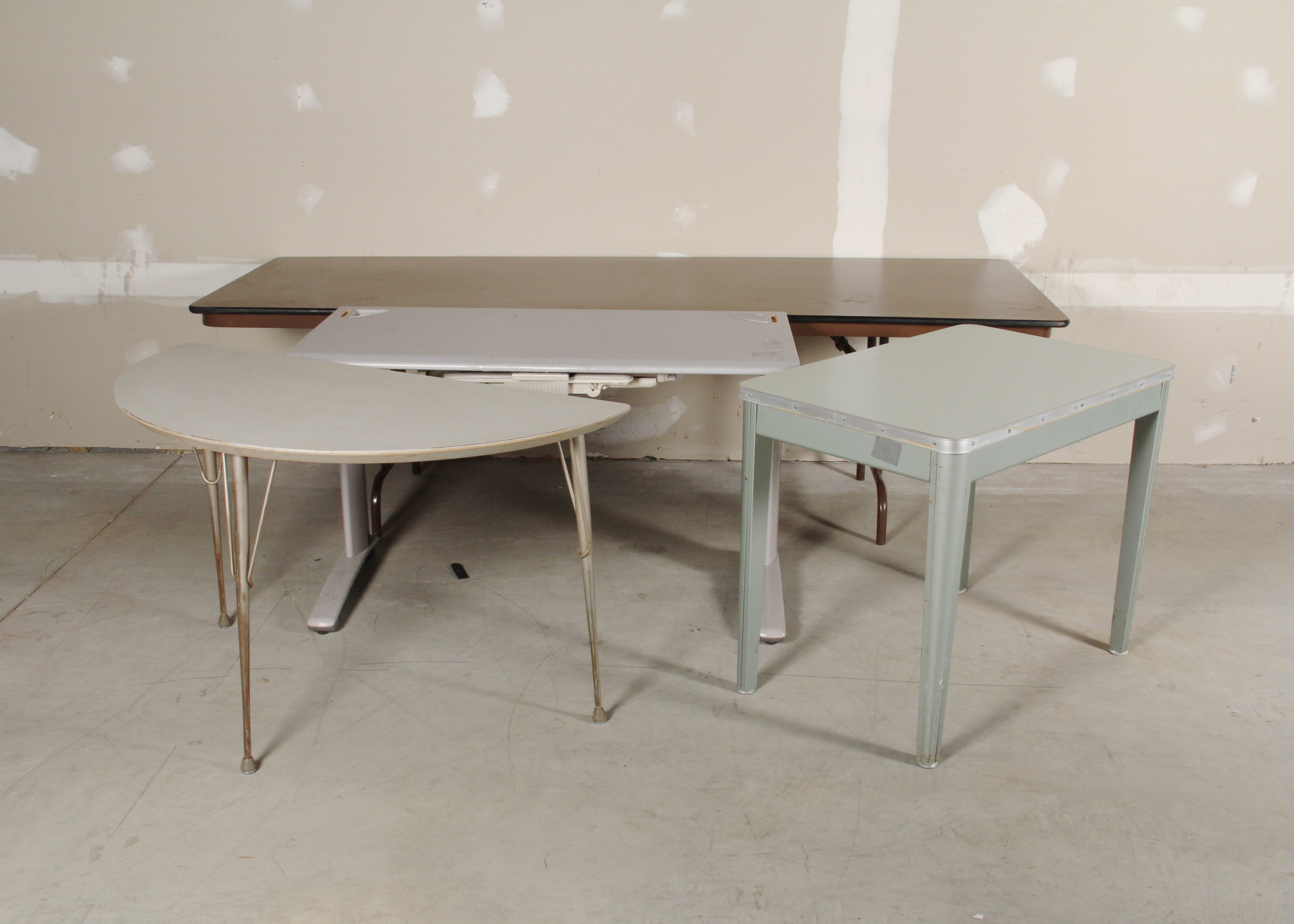 Trio of Desks and Folding Banquet Table