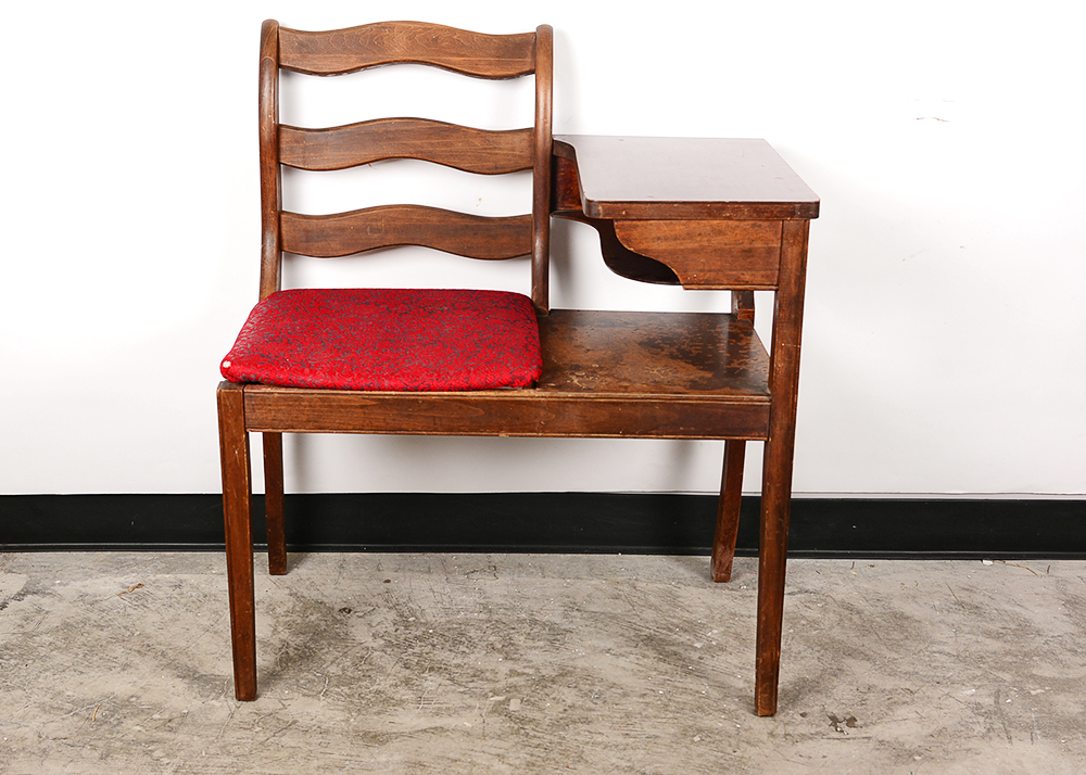 Mahogany Gossip Bench