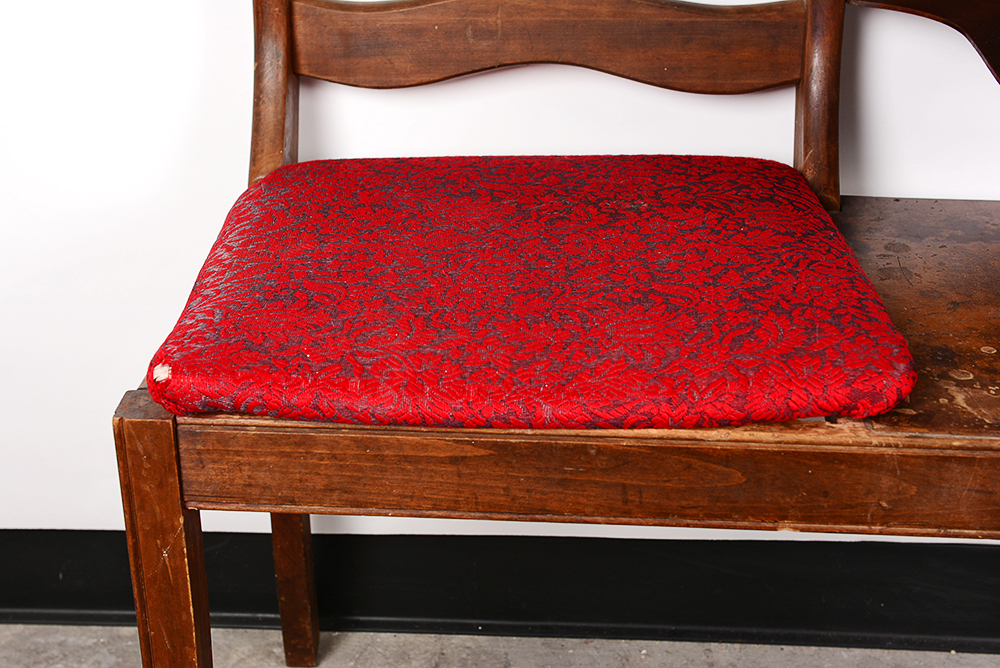 Mahogany Gossip Bench