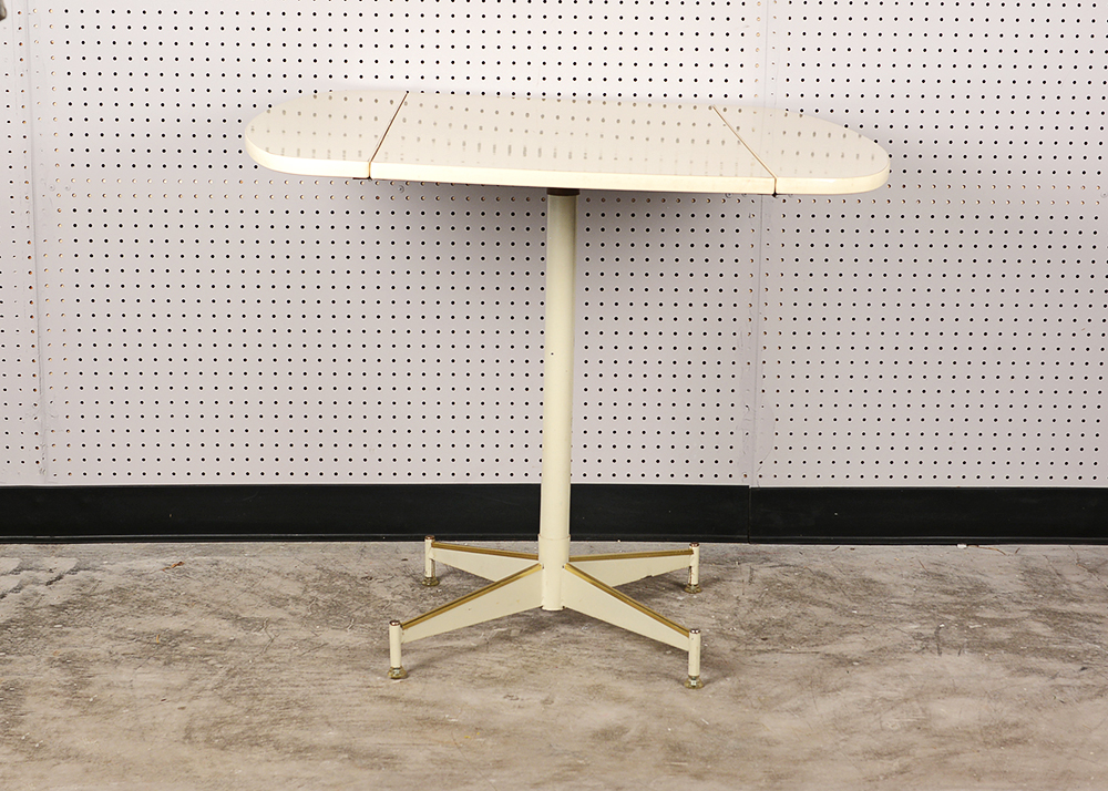 Vintage Sears White Drop Leaf Table