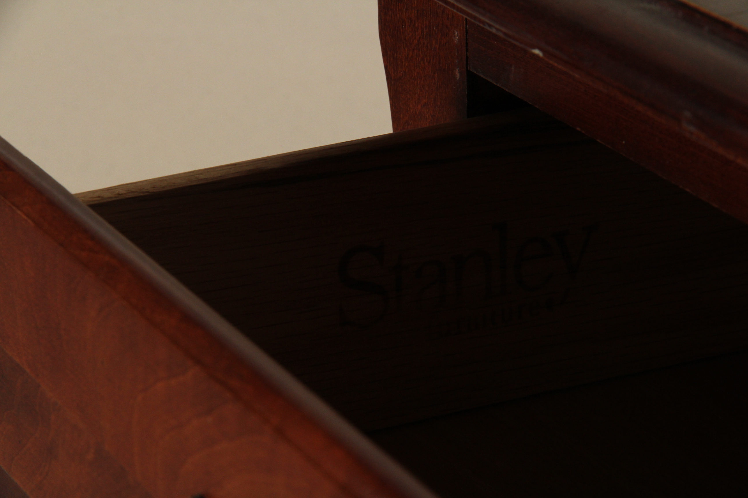 Colonial Style Tall Oak Dresser and Night Stand