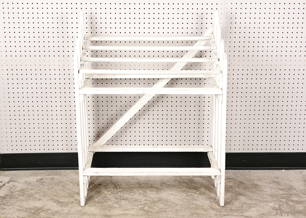 White Picket Quilt Rack