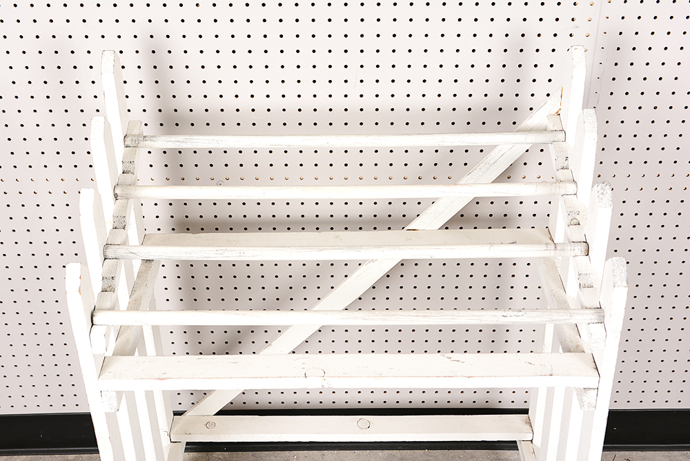 White Picket Quilt Rack