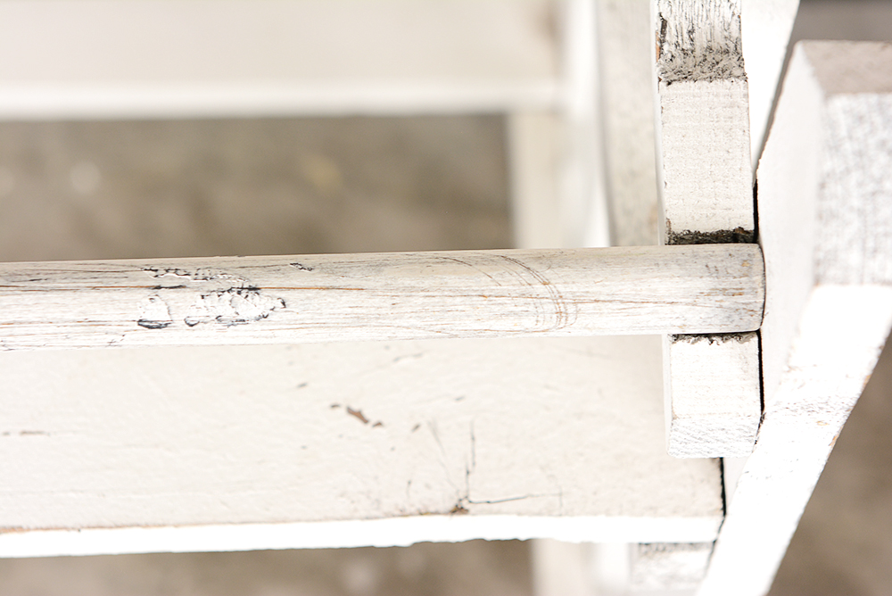 White Picket Quilt Rack