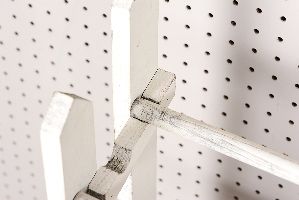 White Picket Quilt Rack