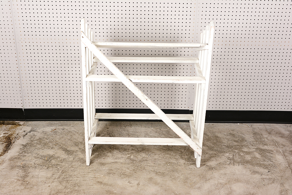 White Picket Quilt Rack