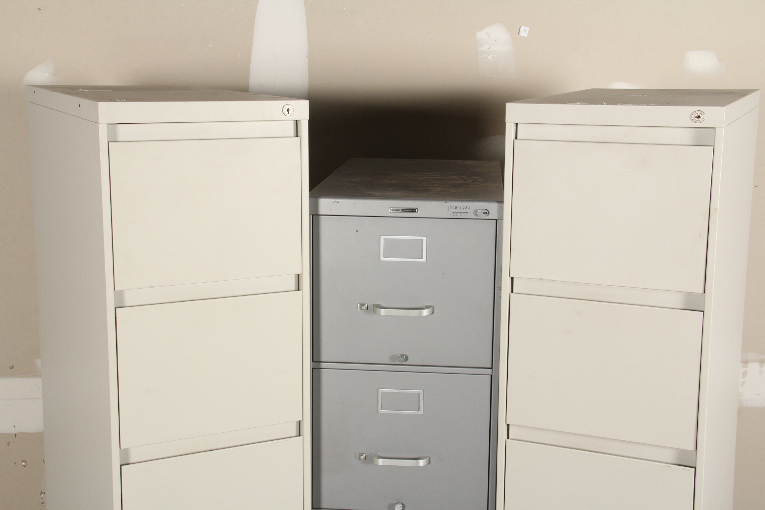 Trio of Filing Cabinets