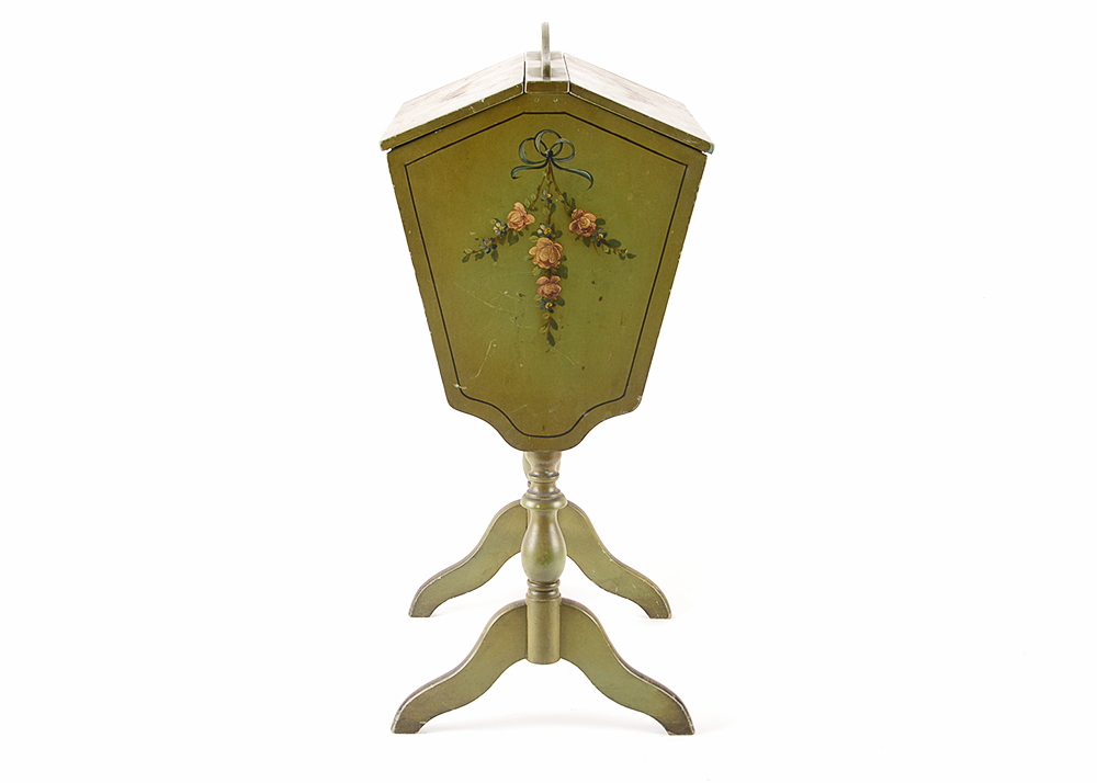 Green Freestanding Sewing Box