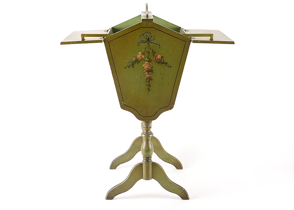 Green Freestanding Sewing Box