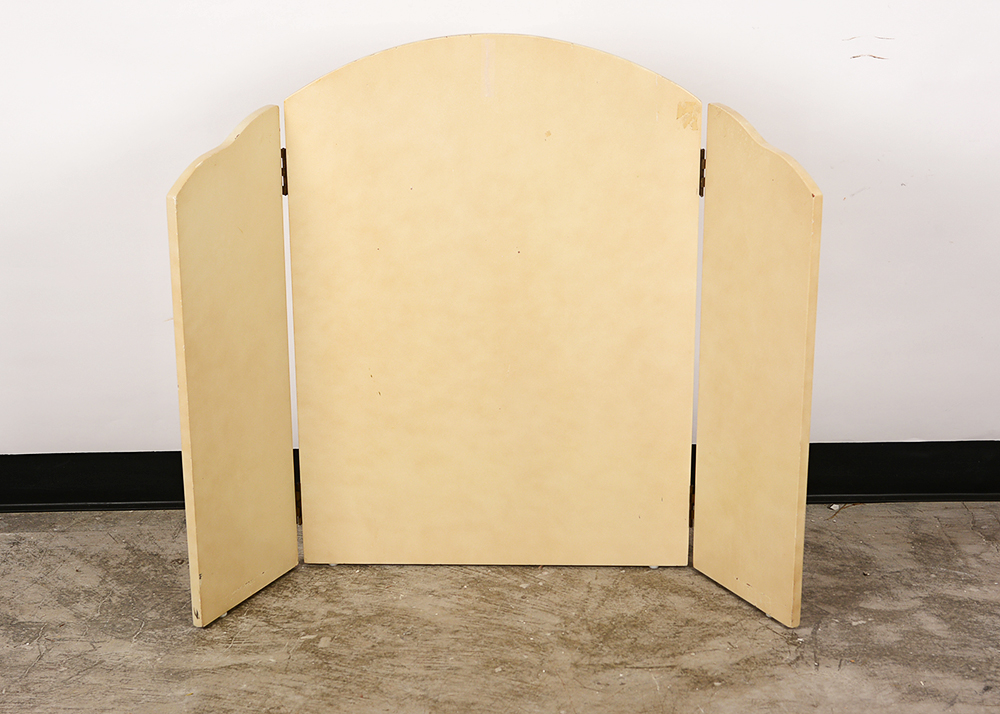 Painted Wooden Fire Screen