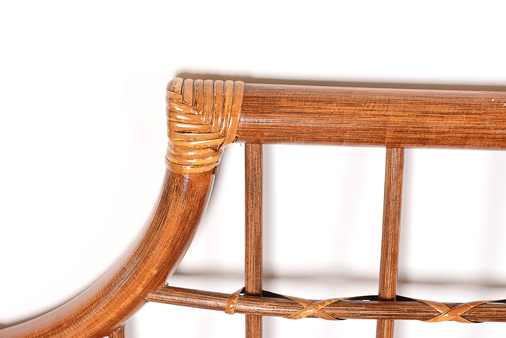 Rattan Chinese Chippendale Style King Headboard