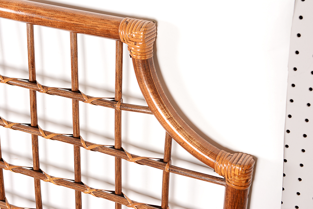 Rattan Chinese Chippendale Style King Headboard