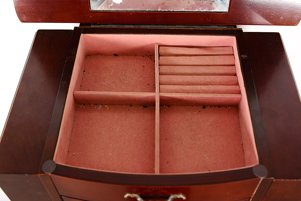 Mahogany Jewelry Box