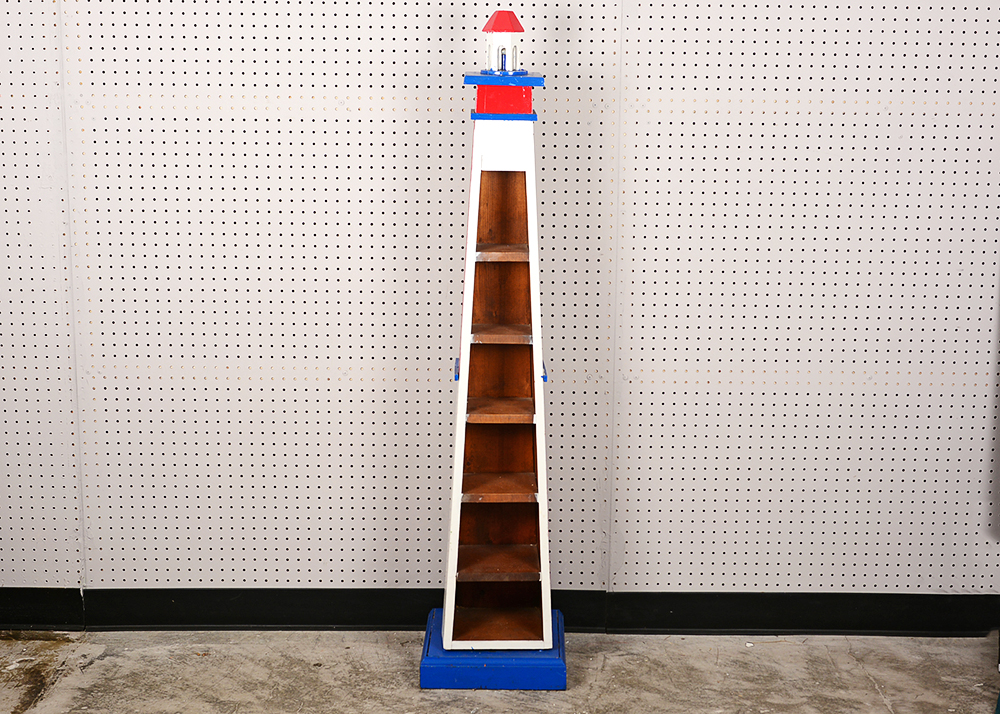 Freestanding Lighthouse Tower Shelf