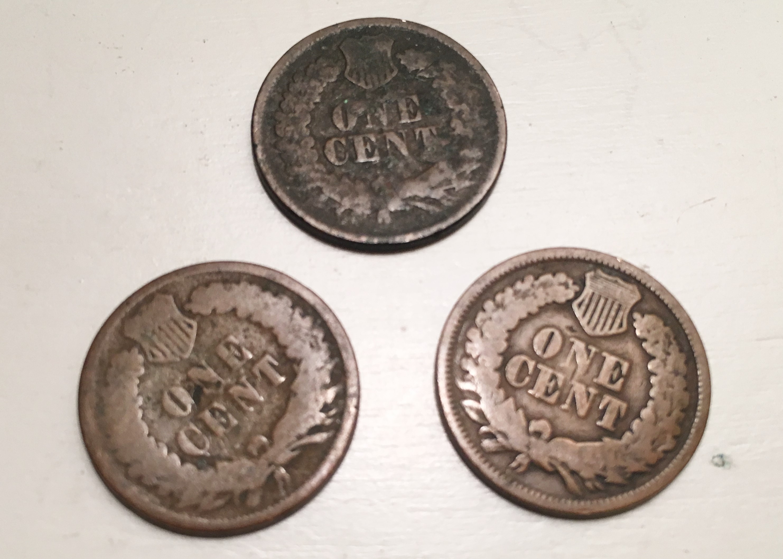 Indian Head One Cent Coins from 1864-1889