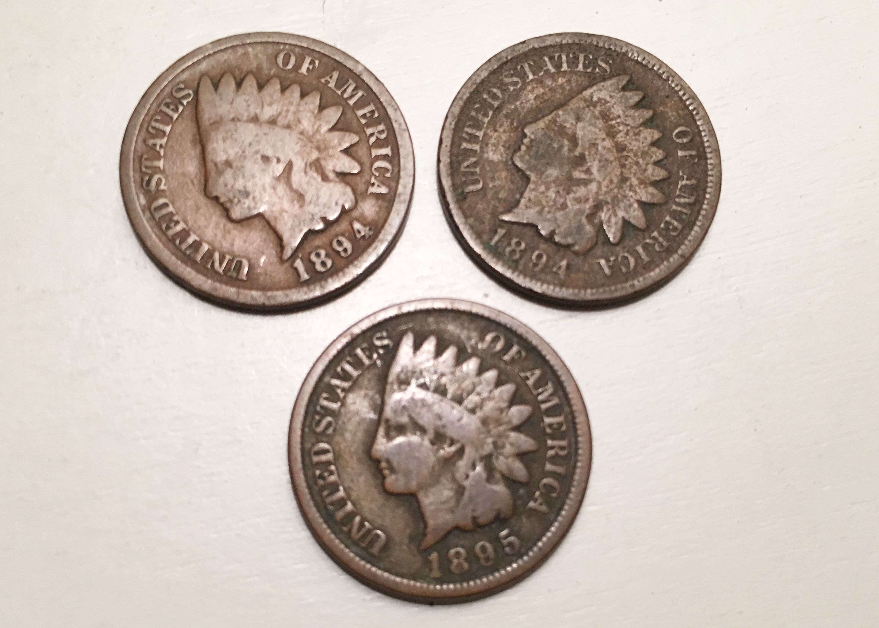 Indian Head One Cent Coins from 1890-1899