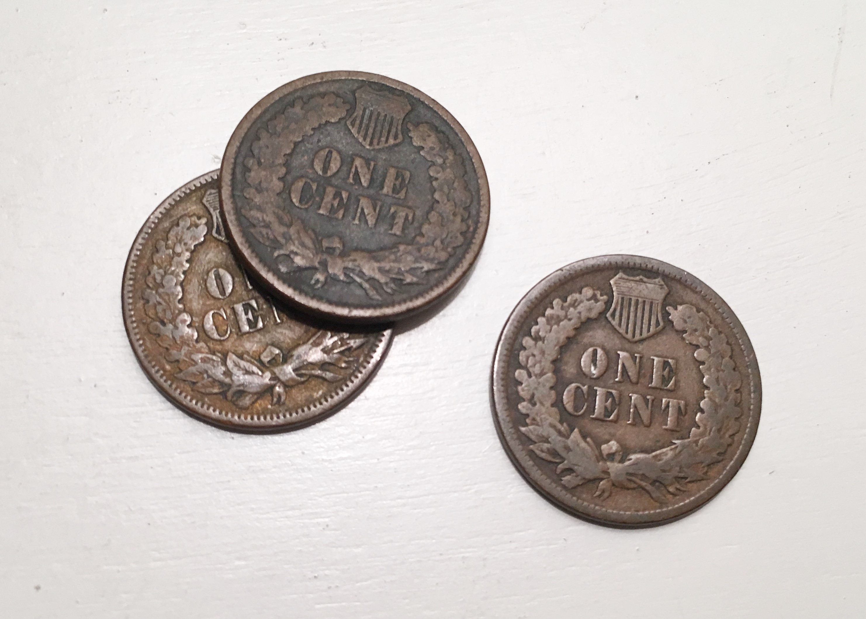 Indian Head One Cent Coins from 1890-1899
