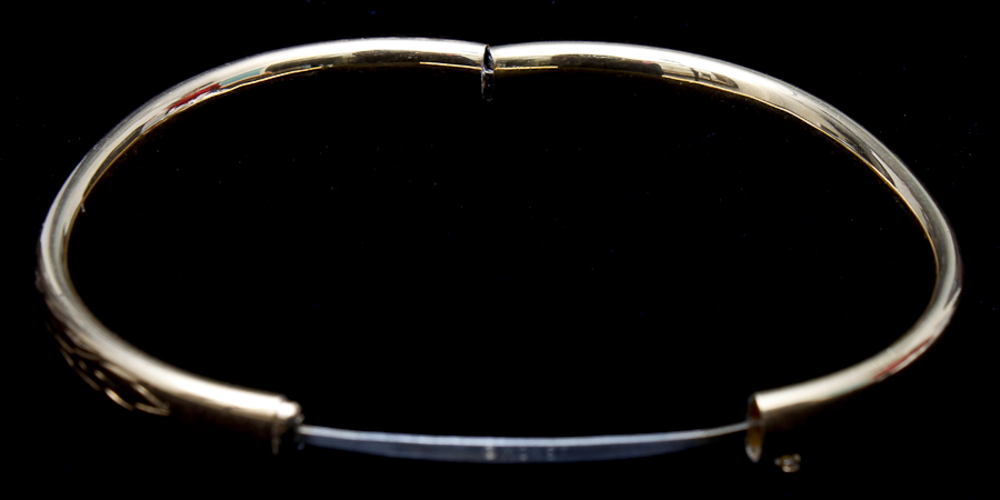 Gold Toned Bangle Bracelet